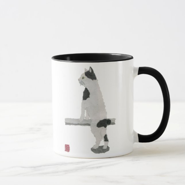Japanische Bobtail Katze Tasse (Rechts)