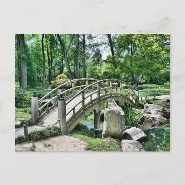 Japanische Bogenbrücke Postkarte (Vorderseite)