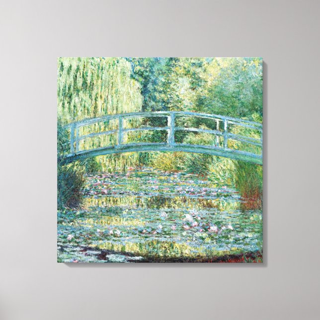 Japanische Bridge Monet Garden Malerei Leinwanddruck (Vorderseite)