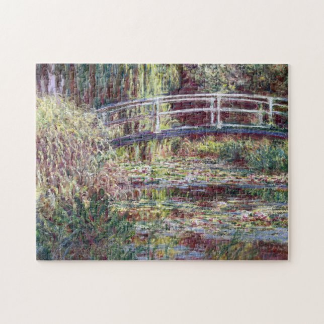 Japanische Bridge Symphonie in Rose Monet Fine Art (Horizontal)