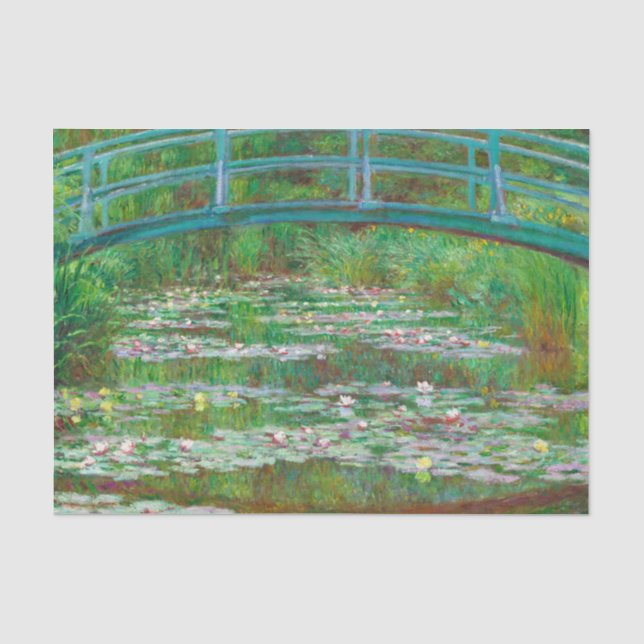 Japanische Brücke, 1899 von Claude Monet Seidenpapier (Vorderseite)