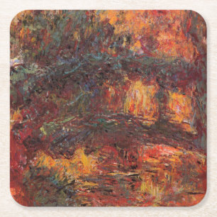 Japanische Brücke - Claude Monet - c1920 Rechteckiger Pappuntersetzer