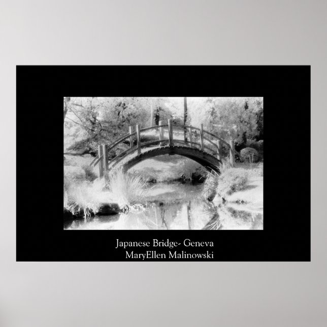 Japanische Brücke Poster (Vorne)