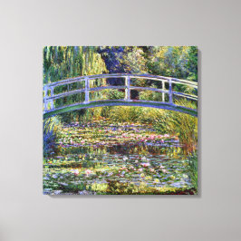 Japanische Brücke und Wasser-Lily-Teich Leinwanddruck