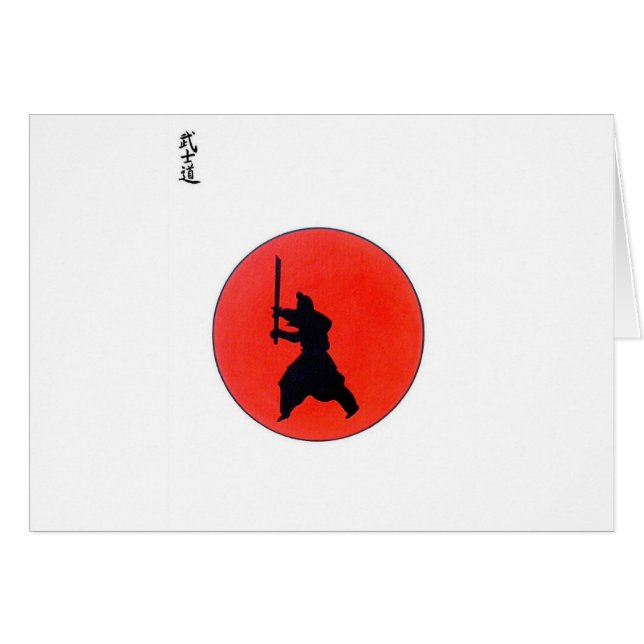 Japanische Bushido-Art des Kriegers (Vorderseite (Horizontal))
