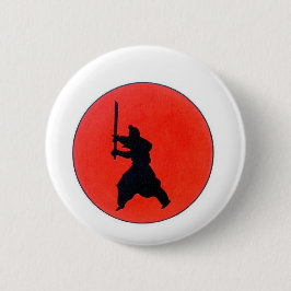 Japanische Bushido-Art des Kriegers Button