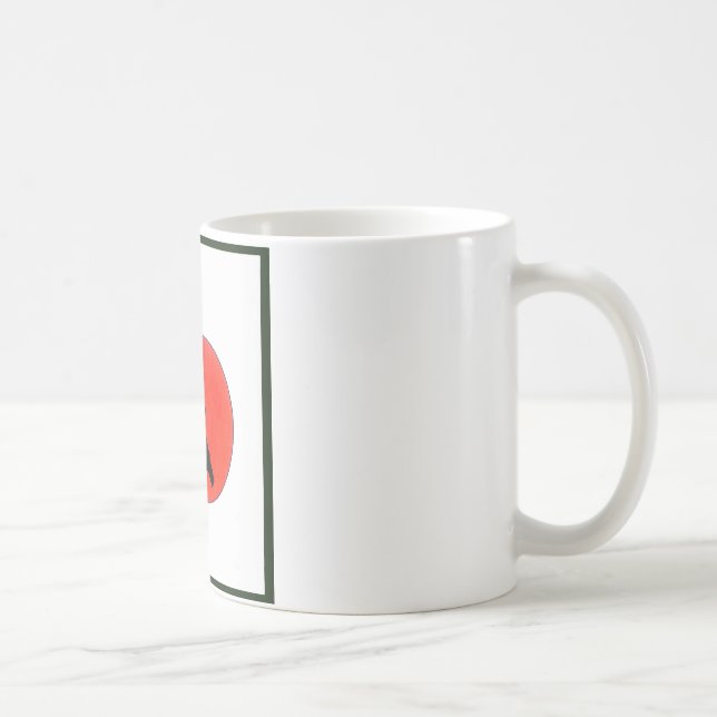 Japanische Bushido-Art des Kriegers Kaffeetasse (Rechts)