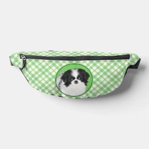 Japanische Chin Puppy-Malerei Originale Hundkunst Bauchtasche