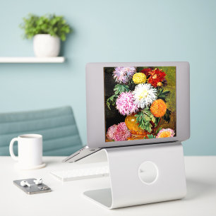 Japanische Chrysanthemen, berühmtes Bild, Aufkleber