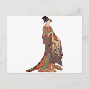Japanische Dame Postkarte