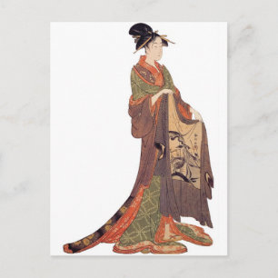 Japanische Dame Postkarte