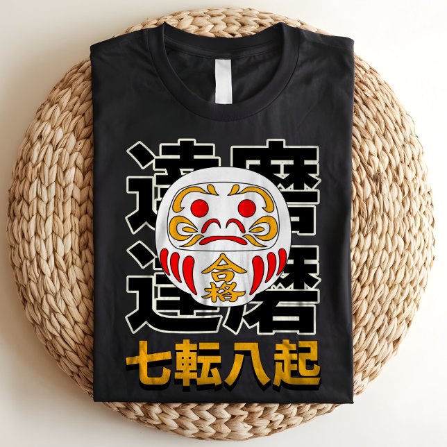 Japanische Daruma Doll Viel Glück Tri-Blend Shirt (Von Creator hochgeladen)