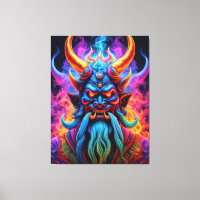 japanische Demon Canvas Print