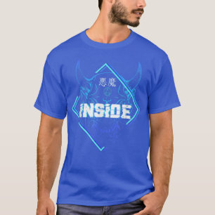 Japanische Demon Inside Ästhetik Samurai Oni Warri T-Shirt