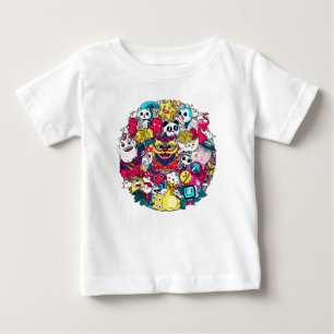 Japanische Doodle-Kunst Baby T-shirt