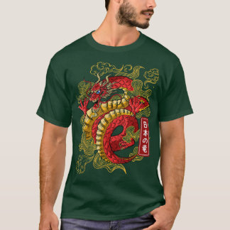 Japanische Drache Anime Japan Drachen Tokio Tatto T-Shirt