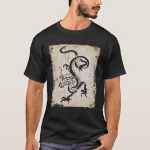 Japanische Drachenkunst Japanischer Retro T-Shirt