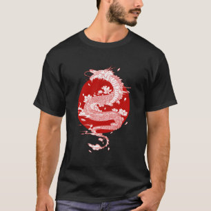Japanische Drachenkunst Vintages Retro-Ja T-Shirt