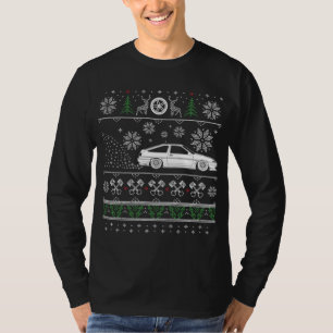 Japanische Drifting Drift Car Liebe Ugly Chri T-Shirt