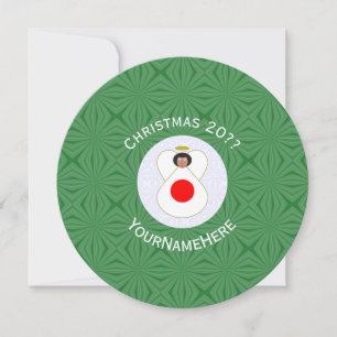 Japanische Engel-Flagge Weihnachten Personalisiere Einladung