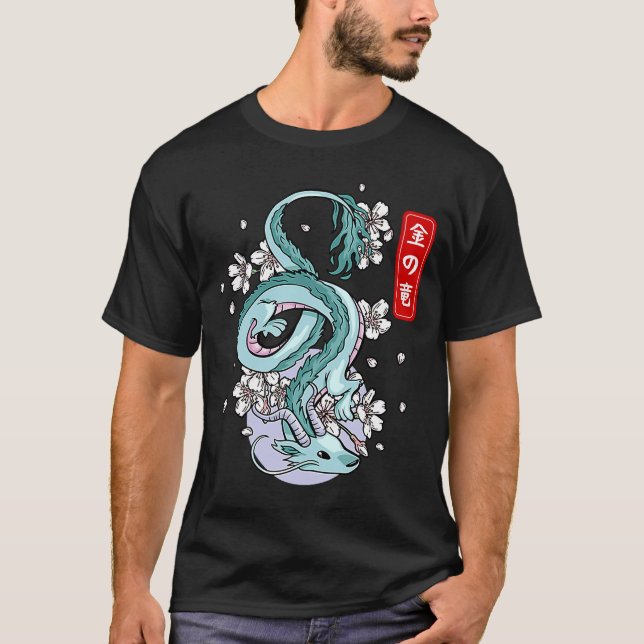 Japanische Erddrache Elemental-Flügeldrache T-Shirt (Vorderseite)