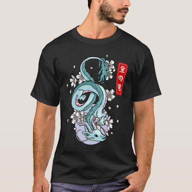 Japanische Erddrache Elemental-Flügeldrache T-Shirt (Vorderseite)