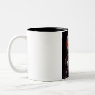 Japanische Fantasy-Krieger-Illustration Zweifarbige Tasse