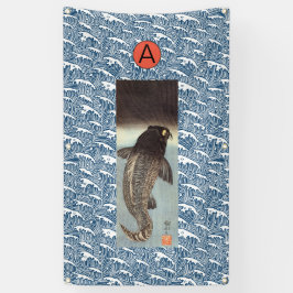 JAPANISCHE FISCHE MIT KUNDENGEBUNDENER FAHNE BANNER