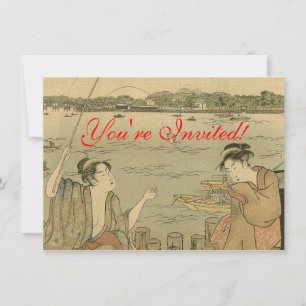 Japanische Fischer Einladung