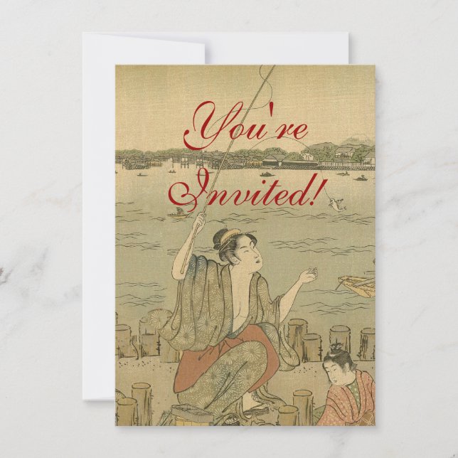 Japanische Fischer Einladung (Vorderseite)