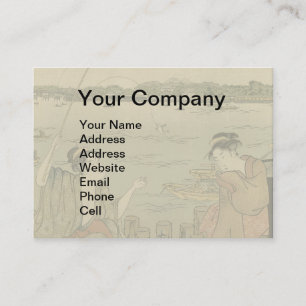 Japanische Fischer Visitenkarte