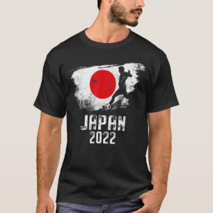 Japanische Flag-Fußball-Team 2022 Weltfußball T-Shirt