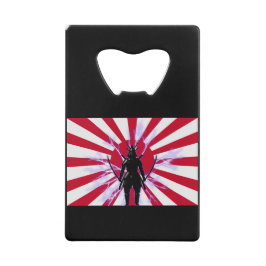 Japanische Flagge & Aufstieg Sun Samurai Warrior Geldbeutel Flaschenöffner