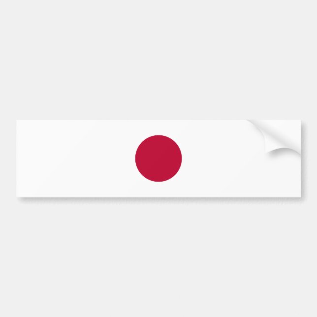 Japanische Flagge Autoaufkleber (Vorne)