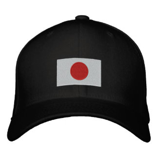 Japanische Flagge bestickte Flechtwolle Baseballkappe