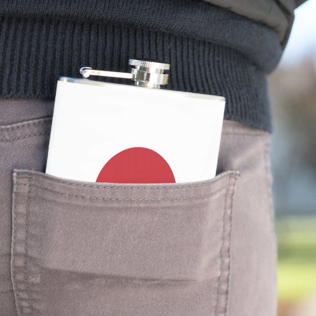 Japanische Flagge Flachmann (Beispiel)