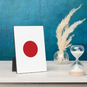 Japanische Flagge Fotoplatte