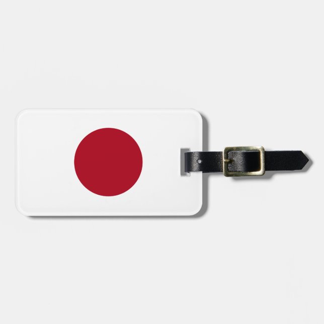 Japanische Flagge Gepäckanhänger (Vorderseite horizontal)