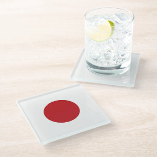 Japanische Flagge Glasuntersetzer