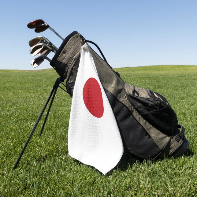 Japanische Flagge Golfhandtuch (Gras)