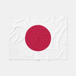 Japanische Flagge: Hinomaru, Nisshōki, rote aufste Fleecedecke