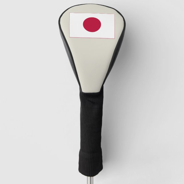 Japanische Flagge: Hinomaru, Nisshōki, rote aufste Golf Headcover (Vorderseite)