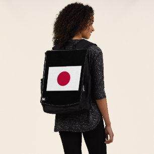 Japanische Flagge: Hinomaru, Nisshōki, rote aufste Rucksack