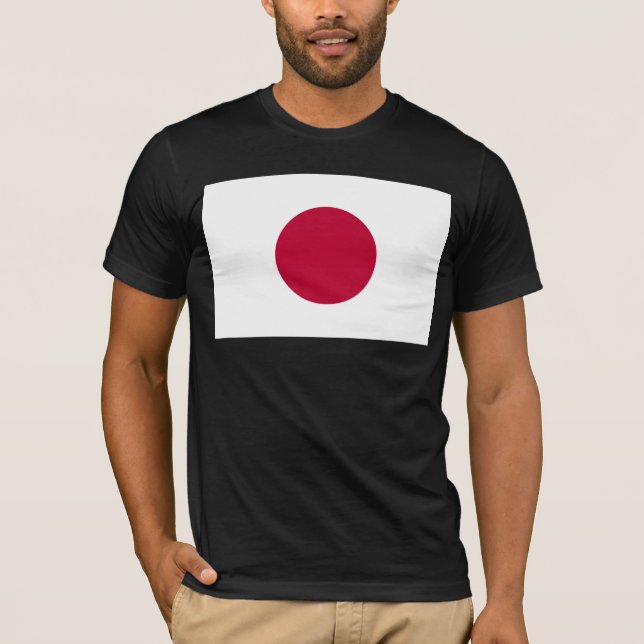 Japanische Flagge: Hinomaru, Nisshōki, rote aufste T-Shirt (Vorderseite)