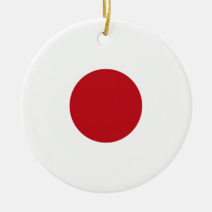 Japanische Flagge Keramik Ornament