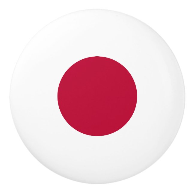Japanische Flagge Keramikknauf (Vorderseite)