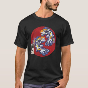 Japanische Flagge Koi Fisch Koi Carp Aquarium Koi  T-Shirt