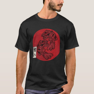 Japanische Flagge Koi-Fisch Koi-Karpfen Aquarium K T-Shirt