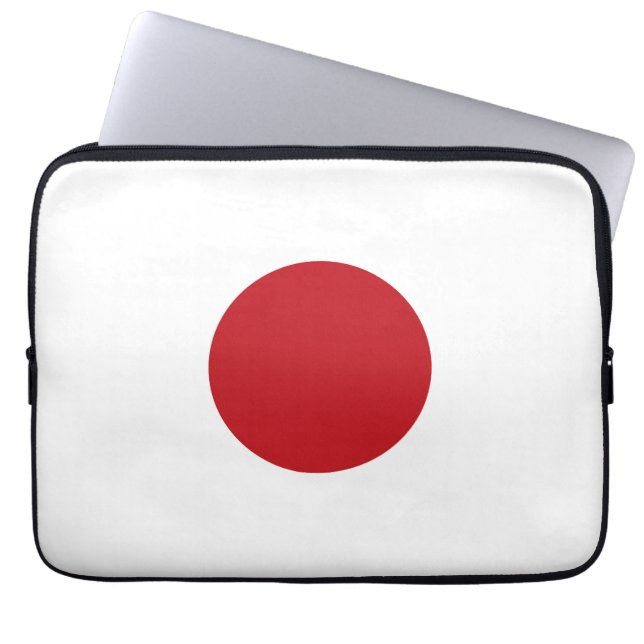 Japanische Flagge Laptopschutzhülle (Vorderseite)