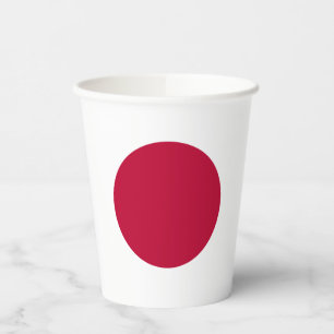 Japanische Flagge Pappbecher